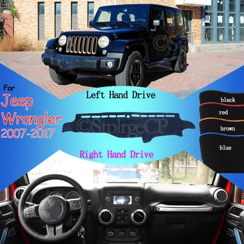 

Carpet Dashboard Cover Pad Protective Pad Dashmat Avoid Light Pad for Jeep Wrangler JK 2007~2017 2008 2009 2010 2012 2013 2016