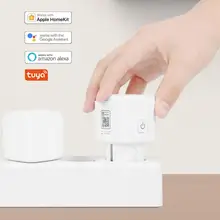 16A Wifi Tuya Smart Buchse Timer EU Stecker APP Smart Lebensdauer Stimme Fernbedienung Smart Home Control Mit Alexa Google Hause IFTTT Für HomeKit