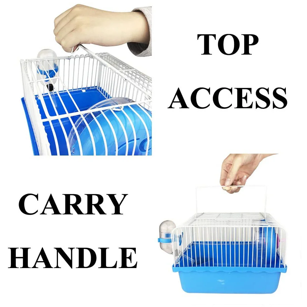 Карликовый хомяк клетка для путешествий переноска маленьких животных с