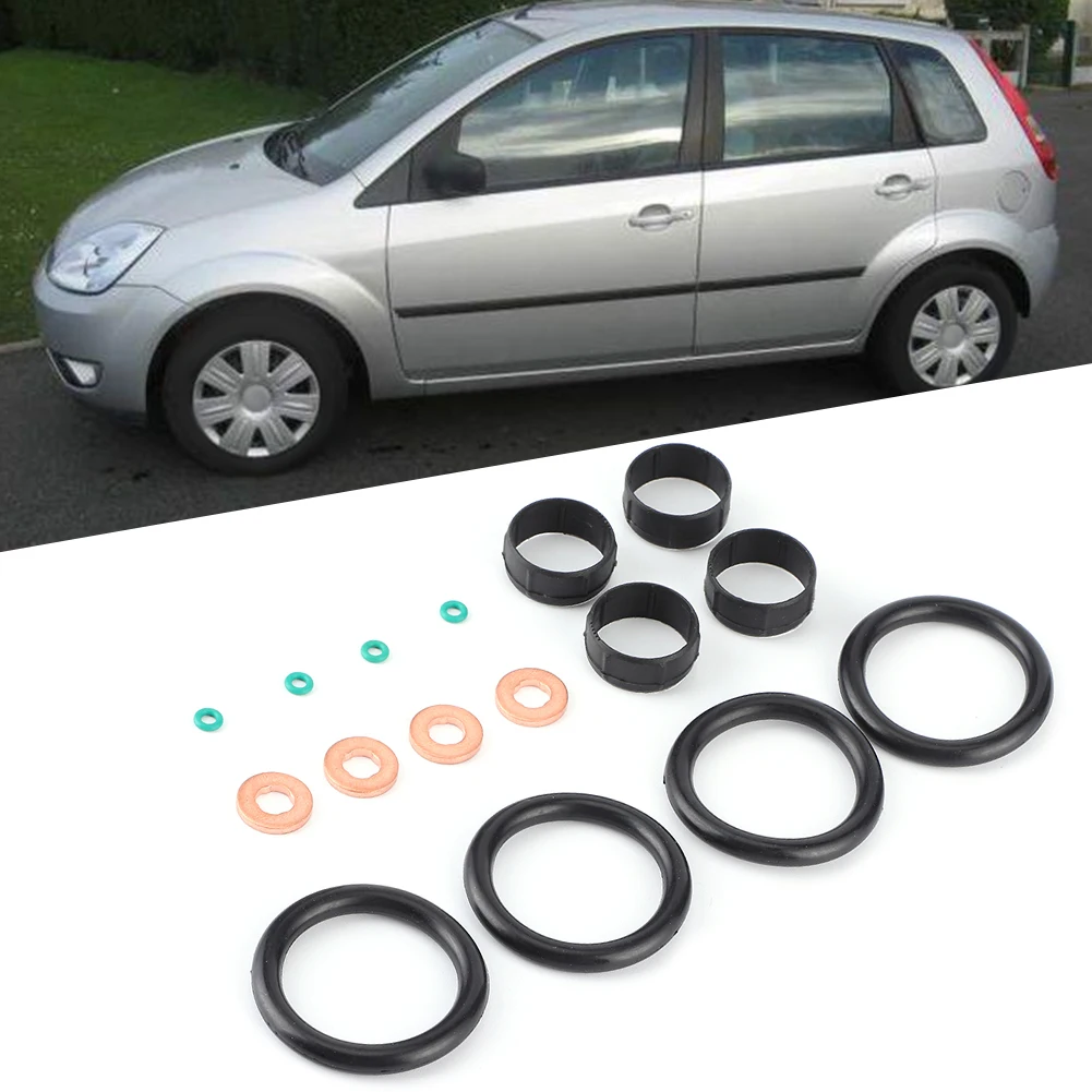 Car 16pcs Car Gasket For Ford Fiesta 1 4 Tdci Duratorq Fuel Injector Seal Washer Oring Set Fuel Inject Controls Parts Aliexpress