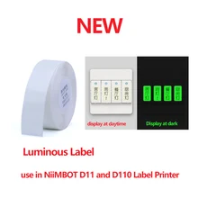 Étiquette lumineuse, commutateur créatif, autocollant collé avec indicateur de panneau de lampe domestique étanche, niimbot D11/D110