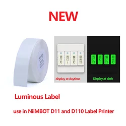 【D11/D110】Luminous Label NiiMBOTD11/  D110 creative switch pasted with waterproof household lamp panel indication label sticker