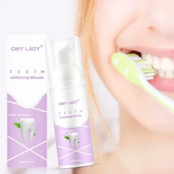 

Teeth Cleaning Mousse Remove Tooth Stains Freshen Breath Teeth Whitening Foam Toothpaste 60ML