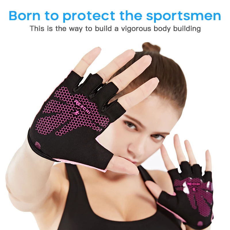 Summer Gym Fitness Gloves MTB Bicycle Cycling Weightlifting Yoga Training Thin Non-slip Breathable Half Finger | Спорт и развлечения