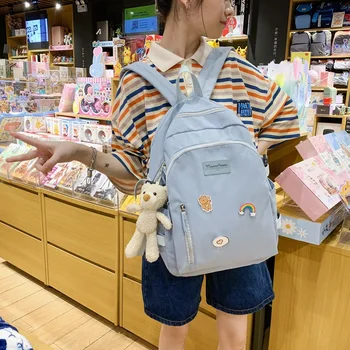 

2020 Waterproof Nylon Backpacks Women Bag Fashion Backpack For Teenager Girls Travel Backpack Female Shoulder Bag Cute Mochilas