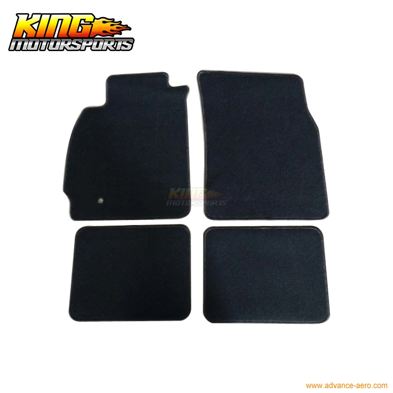 Fit For 02 07 Lancer EVO Floor Mats Carpet Front Rear Nylon Black 4PC