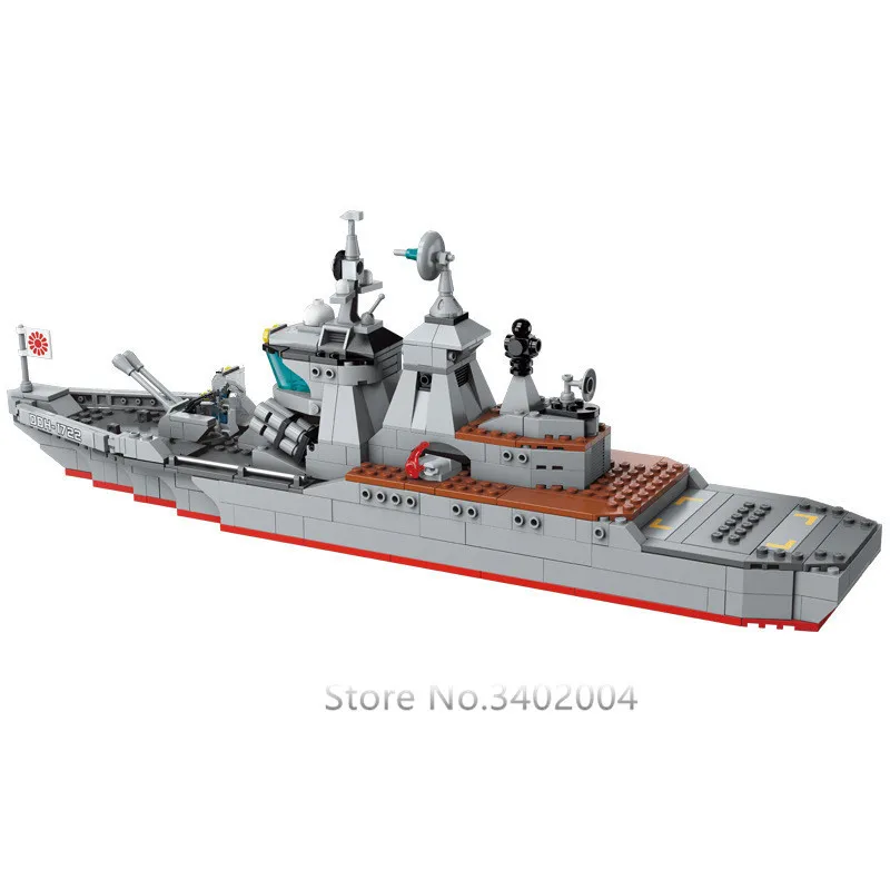 539 шт. комплекты строительных блоков военно морского флота боевой морской