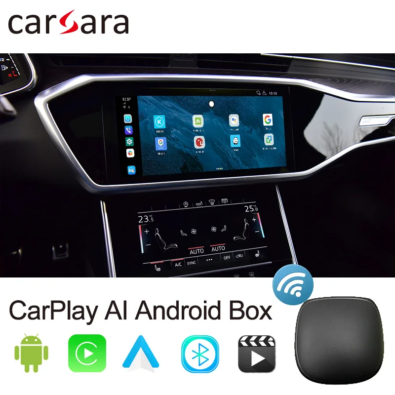 Высокопроизводительный адаптер CarPlay Android с искусственным интеллектом 4 + 64 Гб