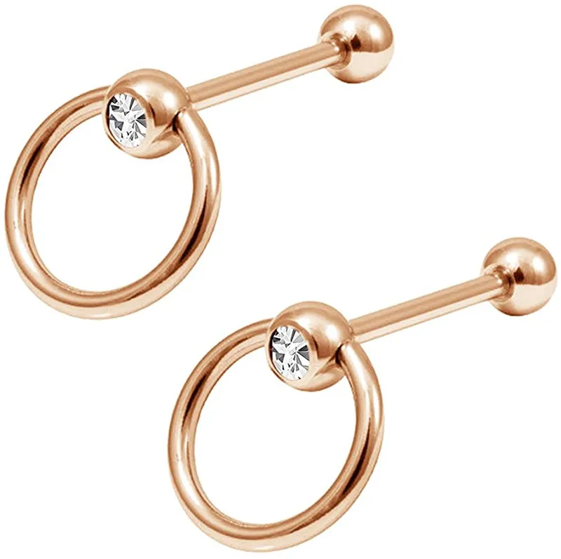 Door Knocker Surgical Steel Straight Barbell Tongue Ring Piercing Captive Bead Ring Barbell Body Jewelry Aliexpress