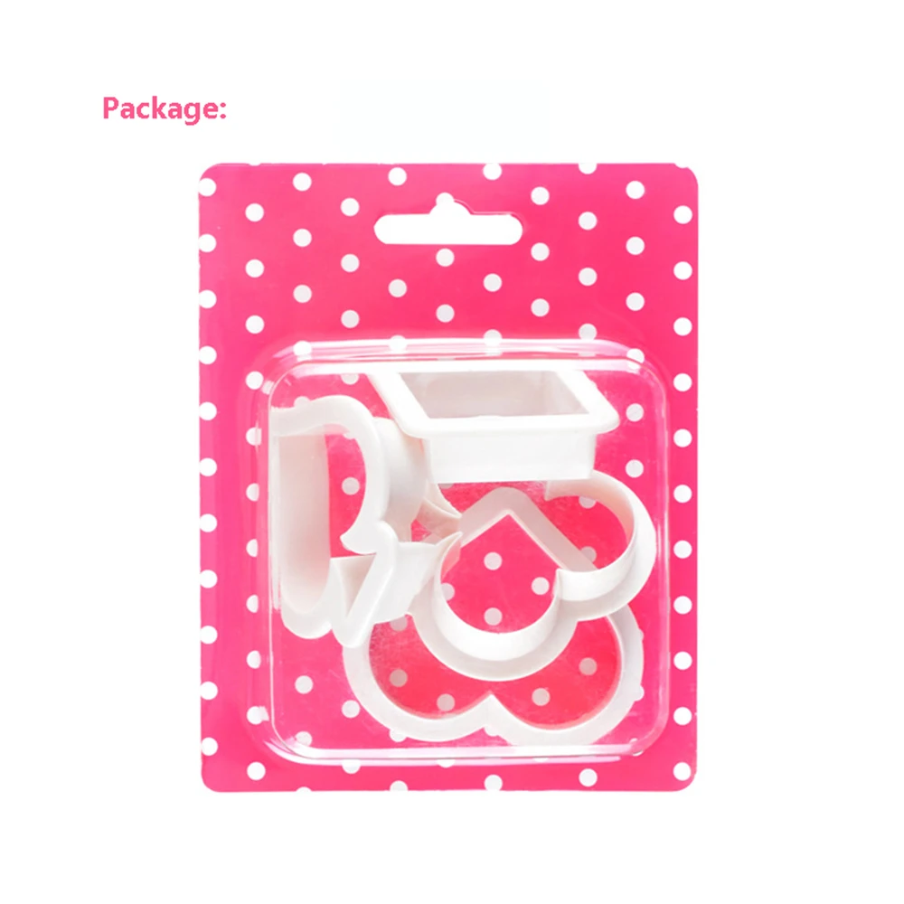 Poker Cookie Mold Playing Cards Cake Fondant Mold Spade Heart Club Diamond Biscuit Cutter Decorator 4pcs/set