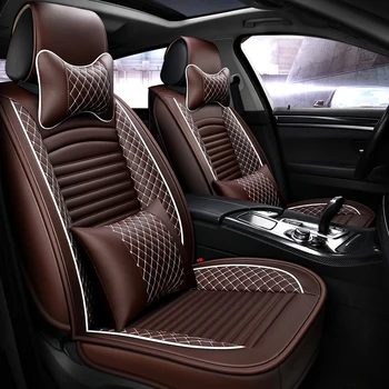 

Full Coverage Eco-leather auto seats covers PU Leather Car Seat Covers for nissan rogue sunny sylphy teana j31 j32 terrano 2