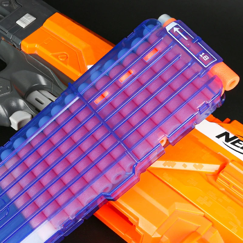 6 12 18 оранжевый Перезагрузка клип для Nerf журнал круглые Дартс Замена игрушечный