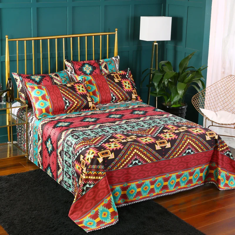 Yi chu xin 3d Bohemian Bedding set queen size boho Duvet Cover set Pillowcases 2/3pcs bed set