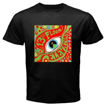 

New The 13th Floor Elevators Rock Band Logo Mens Black T-Shirt Size S-3XL New Unisex Funny Tops TEE Shirt