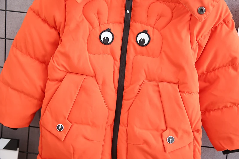 Kids Parkas Hooded Coat children's Winter jackets Warm Down cotton jacket For Girls boys clothes enfant Outerwear Thick Overcoat