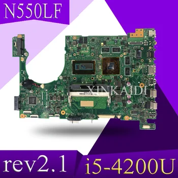 

XinKaidi N550LF Laptop Motherboard for ASUS Q550LF N550LF Motherboard rev2.1 With i5-4200U N550LF mainboard N550LF Motherboard