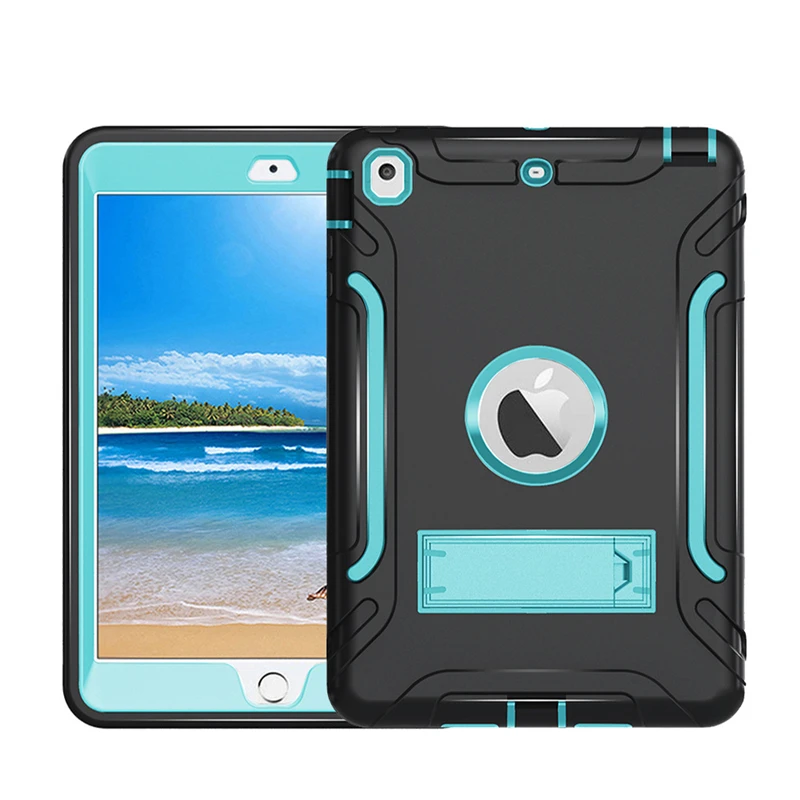 

Case for iPad Mini 3 2 1 Case Soft Silicone Back Cover with Stand Cover for iPad Mini2 Funda Protection 7.9 inch QTZ02