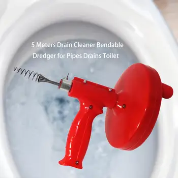 

AUGKUN 5 Meters Drain Cleaner Bendable Dredger For Pipes Drains Toilet Pipe Cleaner Cleaning Drains Household Cleaning