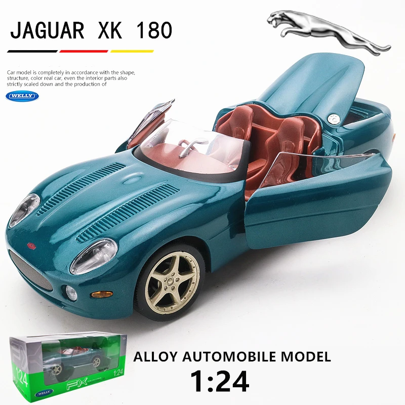 Welly 1:24 литье под давлением JAGUAR XK180 классический родстер симулятор металлический автомобиль модель игрушки для детей подарок коллекция украшения детская игрушка