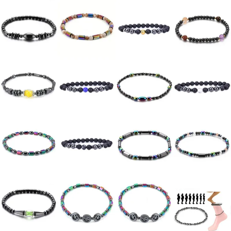 H58a717c3be4741828864f1948fe1fb37j 1Pc terapia magnetyczna opieka zdrowotna odchudzanie Anklet kamień magnetyczna bransoletka lecznicza Anklet produkt odchudzanie zdrowie biżuteria