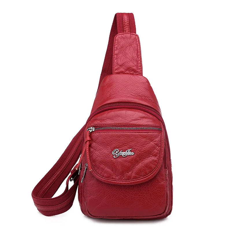 Новинка, Высококачественная женская сумка из мягкой кожи, водонепроницаемый светильник, сумки через плечо для женщин,, женская сумка для путешествий на каждый день - Цвет: Red-2