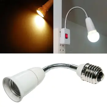 

E26 Conversion Lamp Holder 18cm Lengthened Energy Saving Led Base Tube Lights Socket Lamps Head Accessories White Universal Y0D9