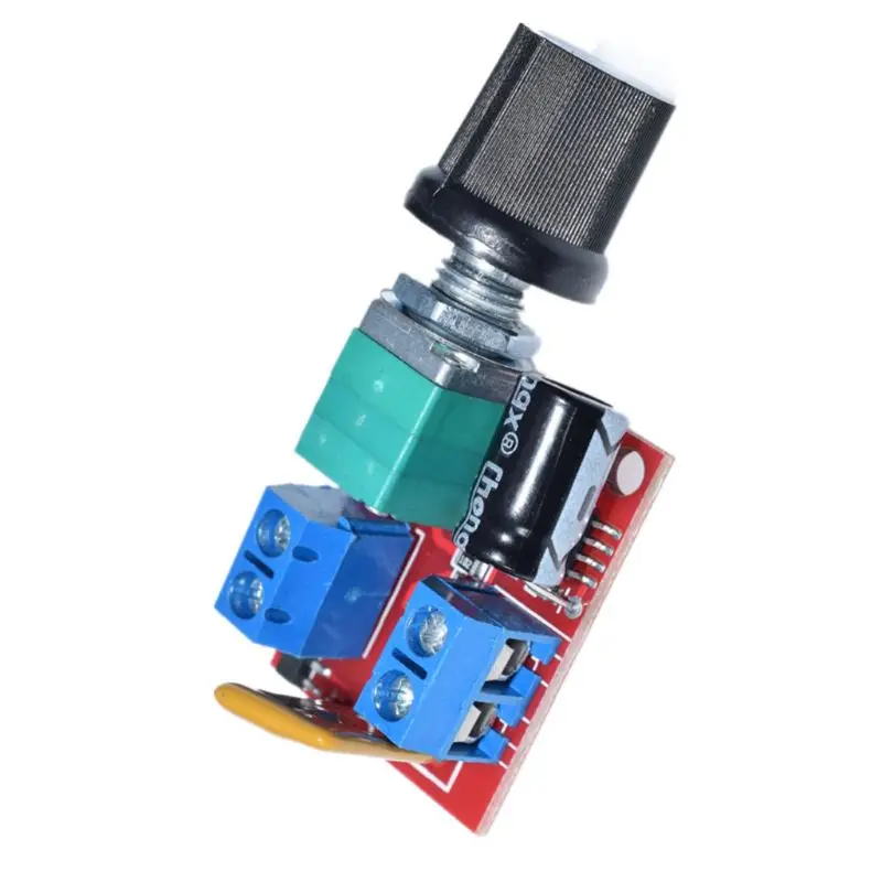 

Mini 5A PWM 90W DC Motor Speed Controller Module Speed Control Switch LED Dimmer