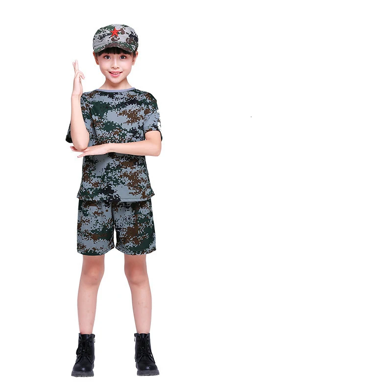Дети, мальчик, скаутов, одежда для мальчиков в стиле военной формы, Для мужчин в камуфляжном армейском стиле для мальчиков, солдатский, военный охотничий костюм девушка армейские тренировочные куртки Костюмы для косплея - Цвет: 12