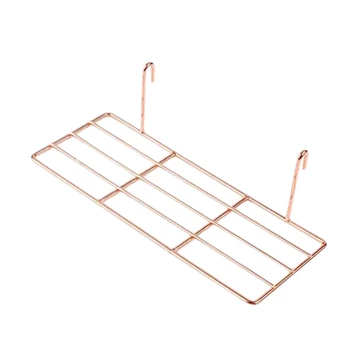 

Straight Shelf Rack for Grid Wall Grid Panel Wall Mountable Wire Gold Wall Organizer Display Decor Perfect Grid Photo Wall for H