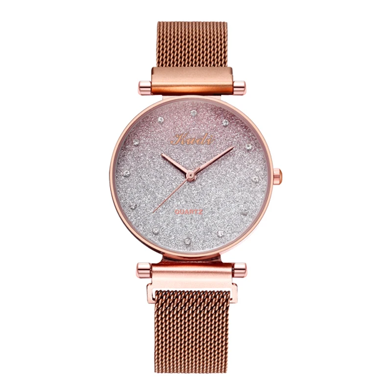 

Reloj Mujer Luxury Starry Sky Women Watches Gradient Color Gold Magnetic Lonesone Mesh Ladies Watch Fashion Dress Wristwatch
