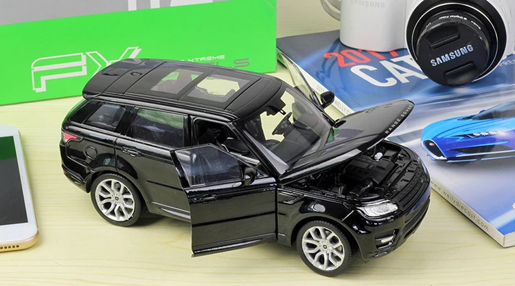 Welly литая модель автомобиля 1:24 масштаб автомобиля игрушка Land Rover Range Rover Sport SUV металлический сплав Игрушечная машина для детей Коллекция подарков