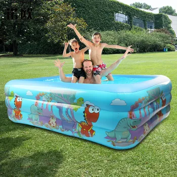 

Kids inflatable Swimming Pool High Quality Children's Home Use Paddling Pool Large Size Inflatable Square Swimming Pool for baby
