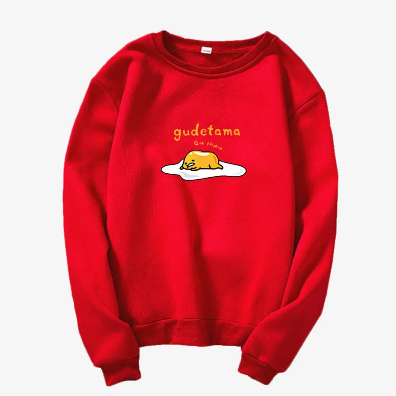 gudetama толстовка с милым принтом Gudetama lazy топ с круглым вырезом и длинным рукавом Толстовка Gudetama - Цвет: o-Sweatshirt 14