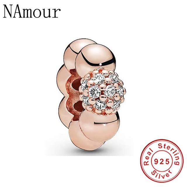 Rose Gold Dreamcatcher Spacer Beads Diy Fit Original Pandora Charms Silver 925 Bracelet Jewelry For Women Man Making F274