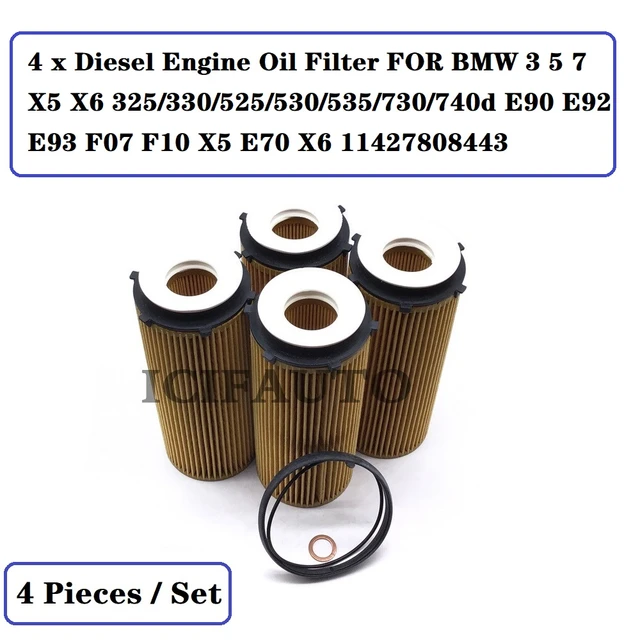 Genuine Diesel Engine Oil Filter Element Set Kit - BMW Shop