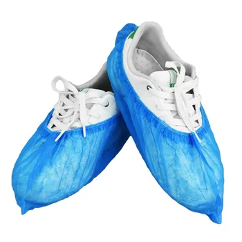 

100PCS Non-Woven Fabric Shoe Cover Protective Dustproof Mudproof Overshoes Home Hospital Supply Anti-Slip Shoe Covers Disposable