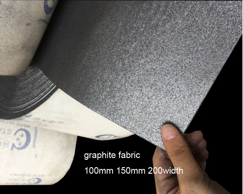 100mm 150mm 200 Graphite Fabric Carbongraphite Cloth Sander Lubrication Tape Diamond Abrasive