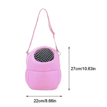 

Warm Flannel Pet Nest Handbag Breathable Mesh Carrier Bag for Hamster Squirrel