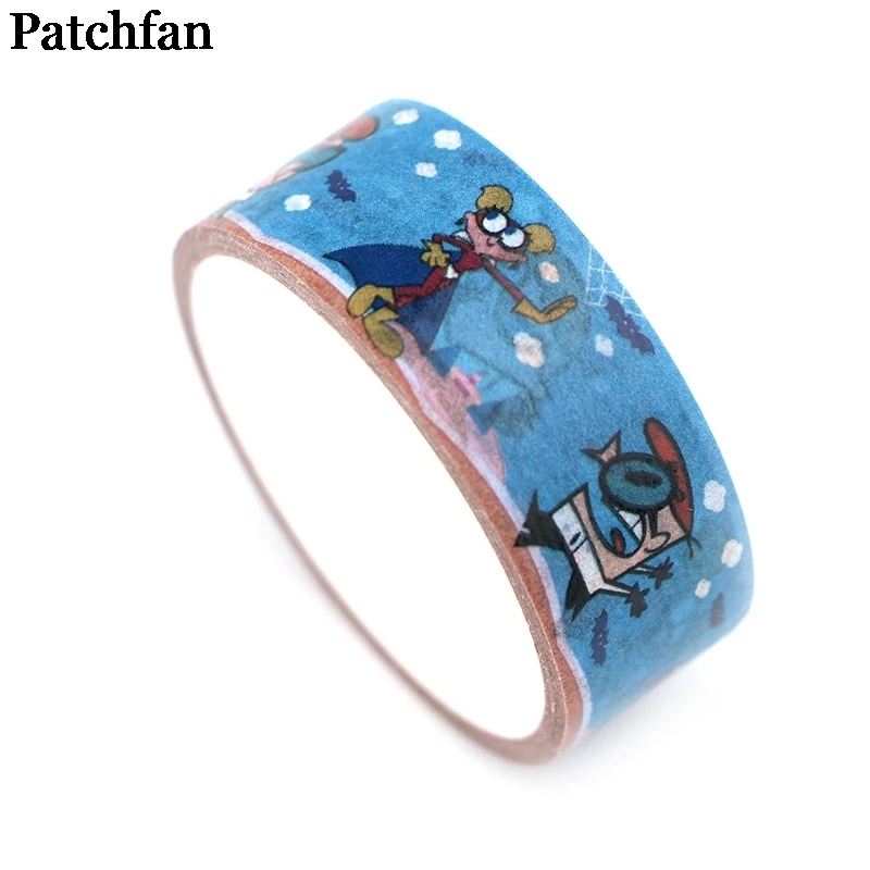 20 шт./лот Patchfan Dexter's лаборатория мультфильм Забавный DIY Скрапбукинг дети Васи бумага маскирующая Лента печатная наклейка Пастер A2212