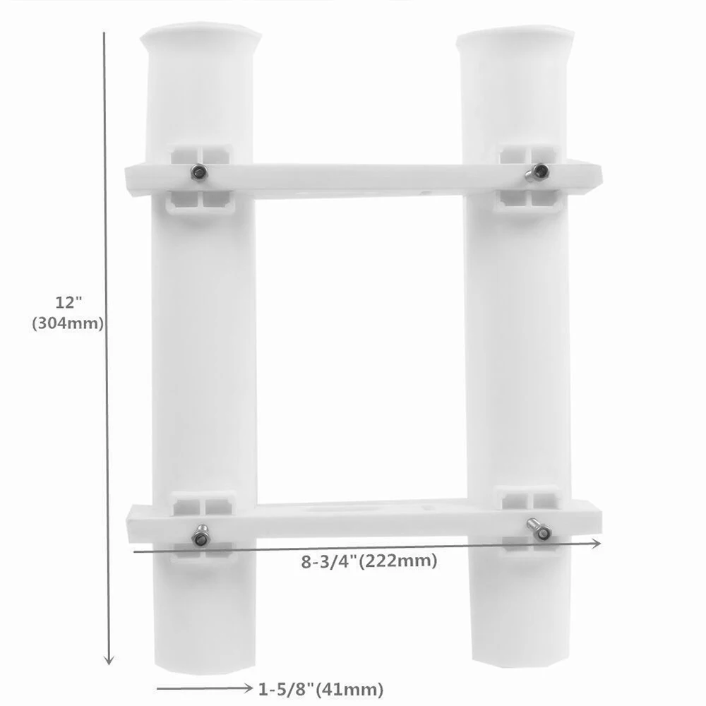 Портативная вертикальная двойная трубка лента для удочки Держатель подставка полюс Поддержка крепление для труб Кронштейн Гнездо для морской лодки яхты каяк