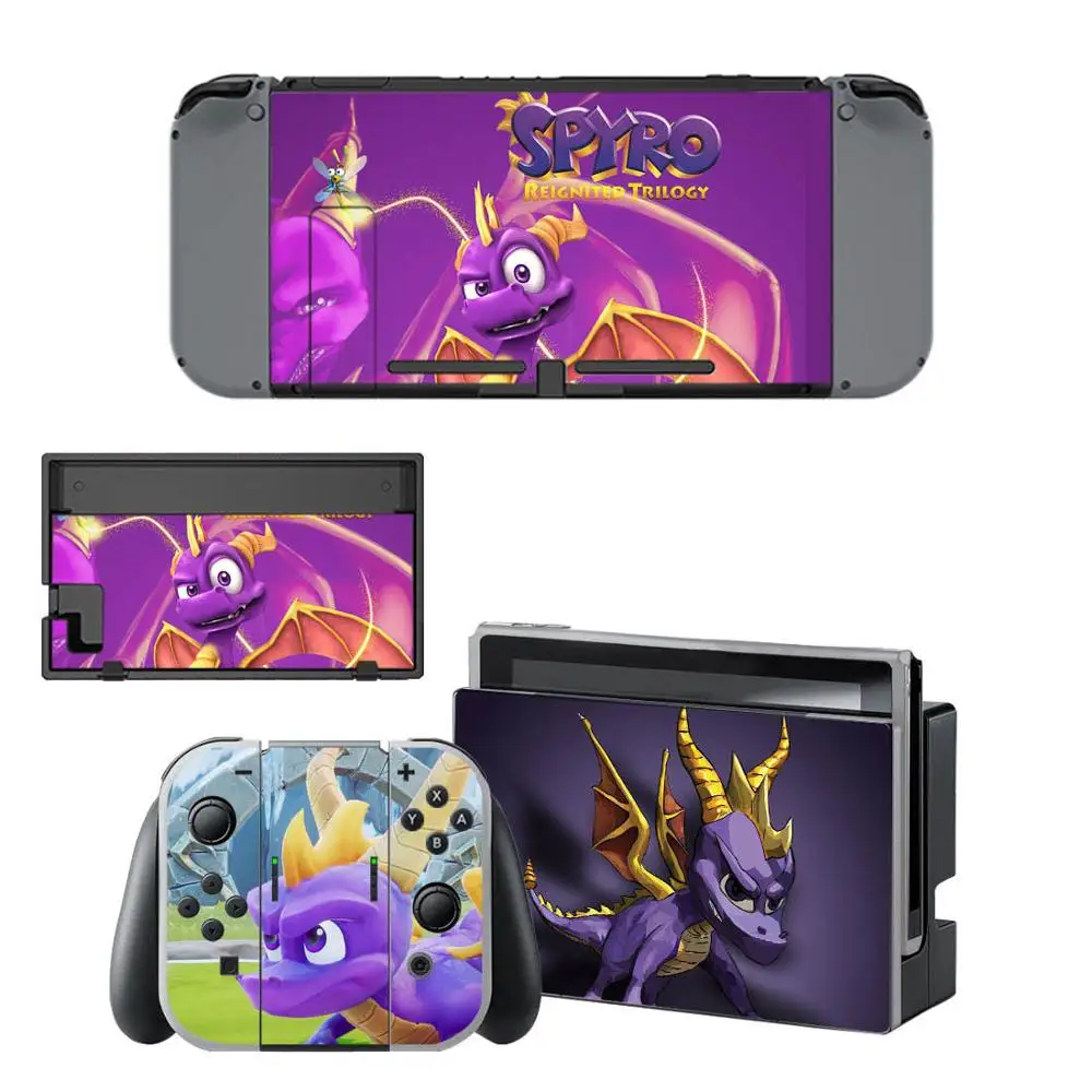 Сменные наклейки Spyro the Dragon NAND для nintendo switch skin Switch полный набор наклеек лицевой