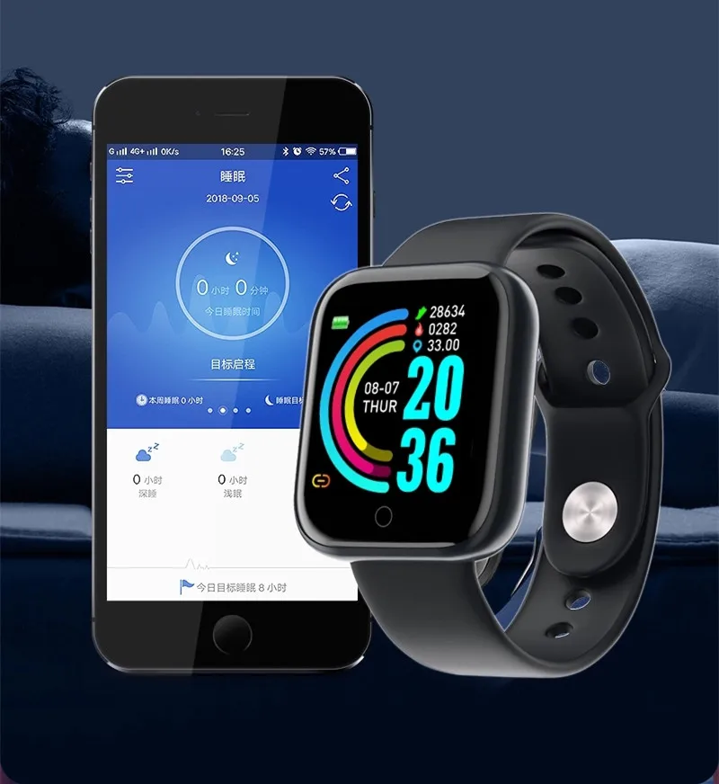 

Y68 Smart Watch Fitness Tracker Waterproof Sport PassometerD20 Bluetooth Smart Band Blood Pressure Heart Rate Monitor Smartwatch