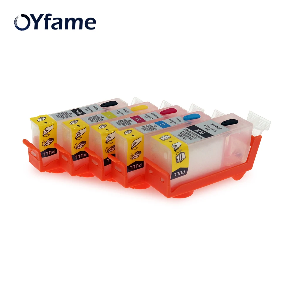 Картридж с чипом для принтера Canon MG5240 MG5140 MG5340 IP4840 IP4940 MX884 5 цветов|ink cartridge|refillable ink