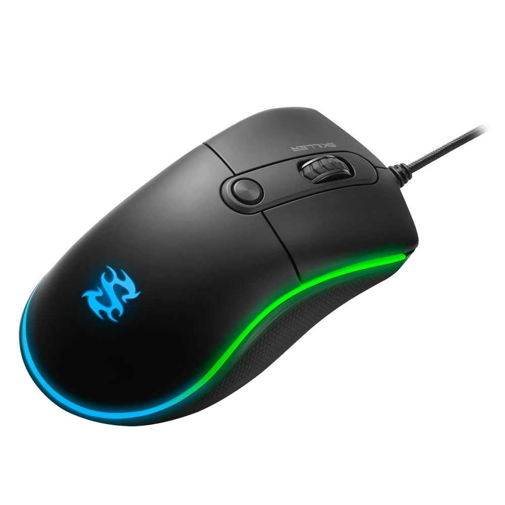 Мышь Sharkoon Skiller SGM2 оптическая, проводная, 6400 dpi, USB, подсветка RGB, цвет: черный