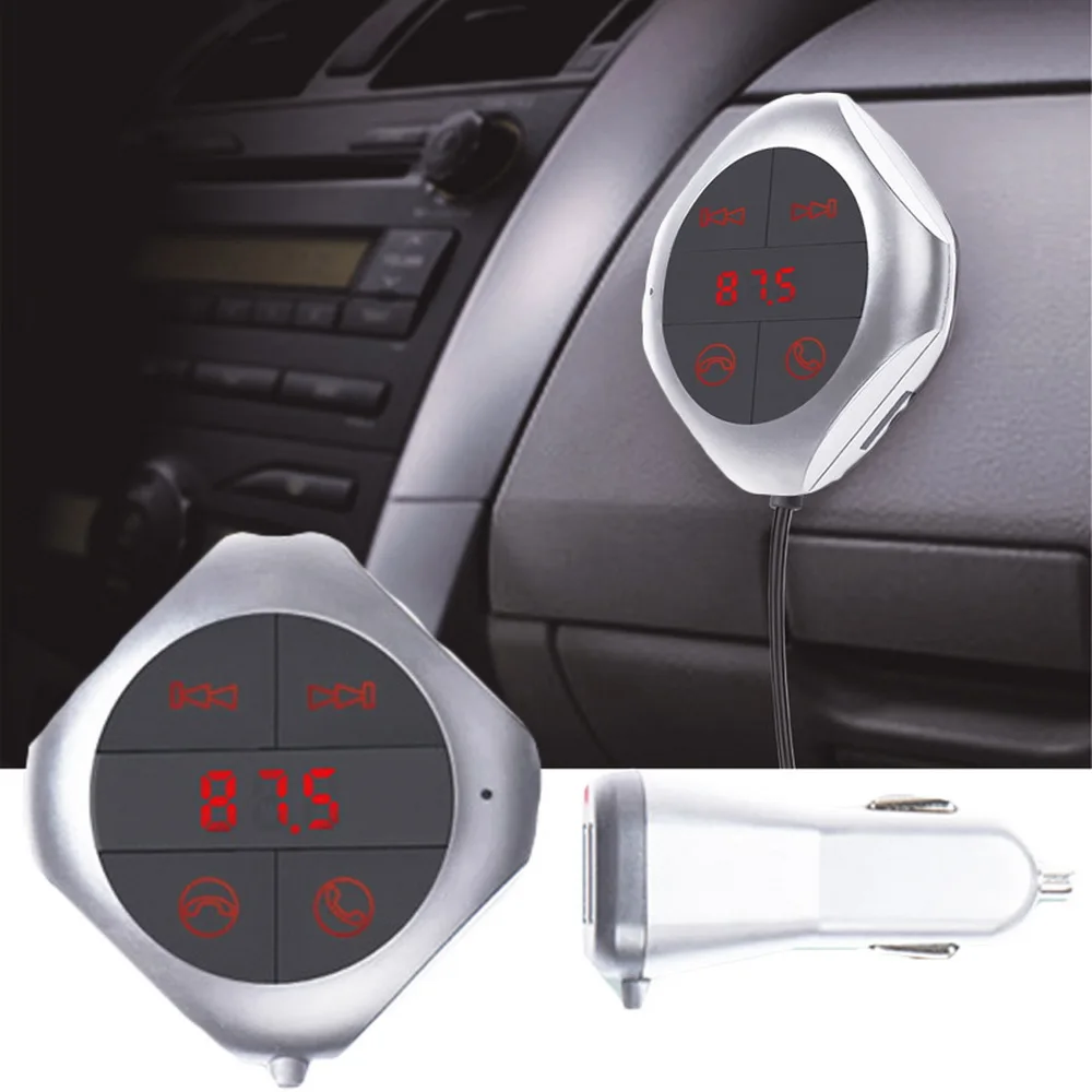 Bluetooth Handsfree автомобильный комплект Jack аудио MP3-плеер с TF слотом беспроводной fm-передатчик Автомобильный USB адаптер Bluetooth FM