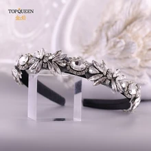 TOPQUEEN S292-FG wedding rhinestone hair accessories bridal tiara headpieces silver rhinestone headband Baroque hair band
