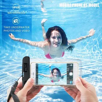 

Waterproof Phone Pouch Drift Diving Swimming Bag Underwater Bag 6 Sports Cover Water Dry Case inch Beach For Phone Skiing P L3A4