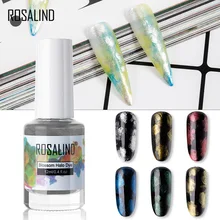 ROSALIND Гель-лак для ногтей, пески для пятен, жидкий прозрачный клей для полировки ногтей, набор клея для окрашивания краски воды, раствор TSLM1