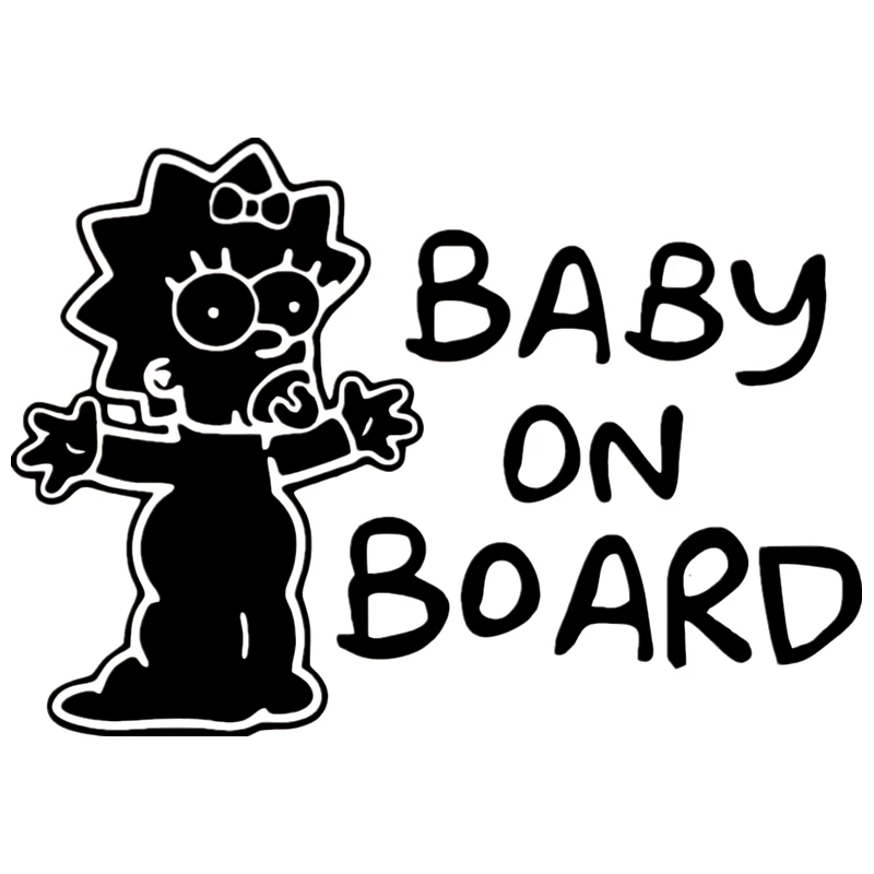 

Personality Baby on Board Car Stickers Motorcycle Waterproof Sunscreen Decal PVC 14cm X 20cm
