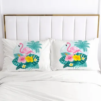 

3D Printed Pillowcases Pillow Case Soft Home Chair Decorative Pillow Covers Cover 45*45cm 51*91cm 50*75 Animal Flamingo Red